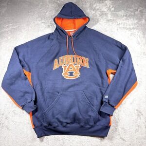 Auburn Tigers Vintage 90s Y2K Hoodie Blue Orange 2XL NCAA‎ Soffe